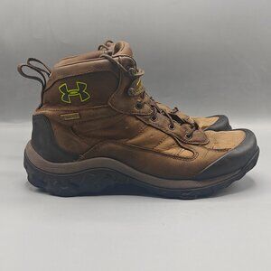 Under Armour Hiking Boot Size 9M Mid Length Goretex Brown